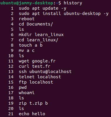 command-history
